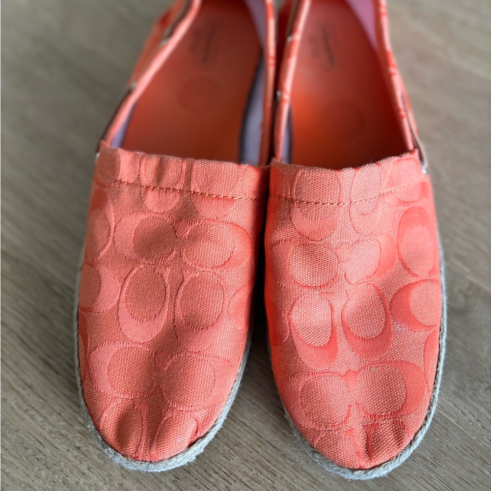Coach espadrilles - never worn - size 9